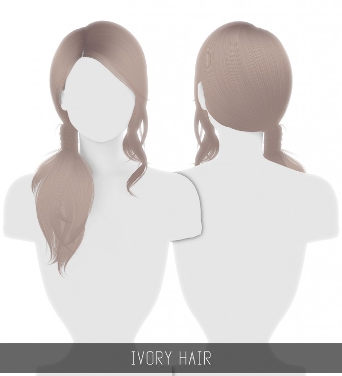 Sims 4 IVORY HAIR + OMBRES at Simpliciaty
