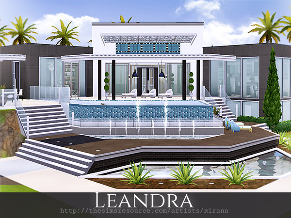 Sims 4 Leandra house by Rirann at TSR