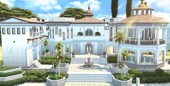 Sims 4 Rosablanca estate at HoangLap’s Sims