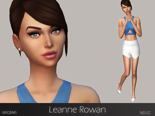 Sims 4 Leanne Rowan at MSQ Sims