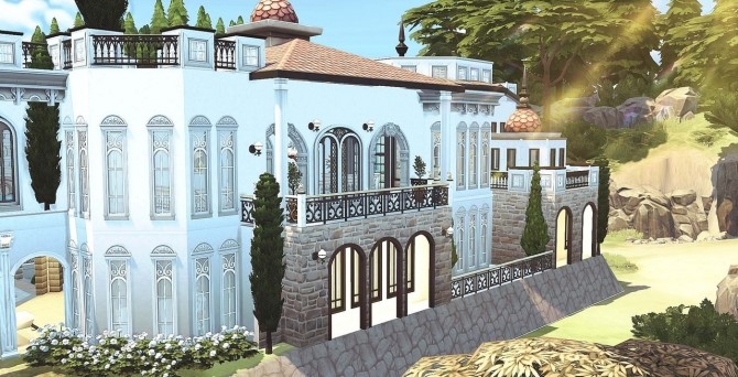 Sims 4 Rosablanca estate at HoangLap’s Sims