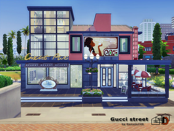 Sims 4 G street exclusive shop for celebrities by Danuta720 at    select a Sites   