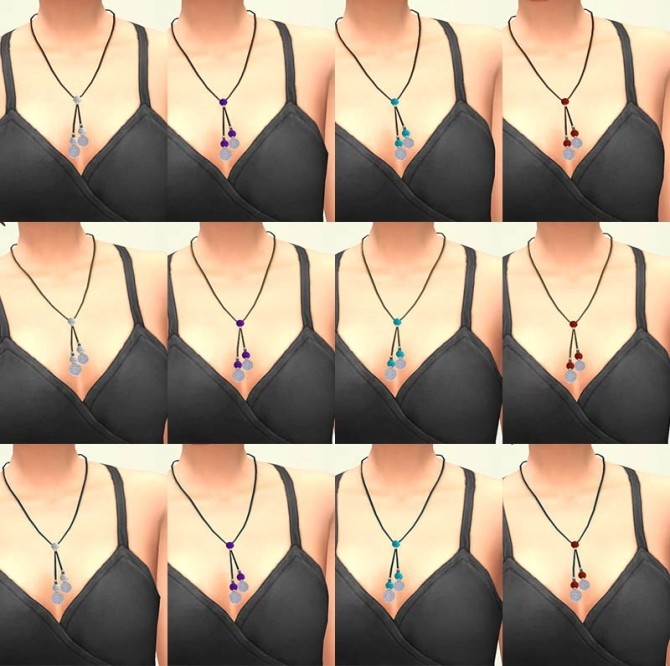 Sims 4 Nebula necklace by Delise at Sims Artists