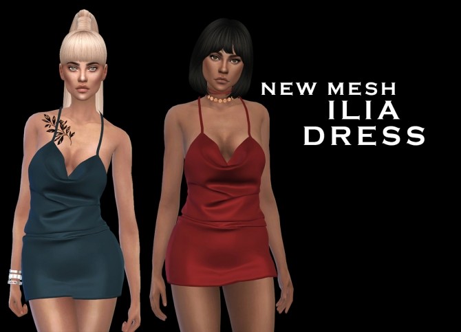 Sims 4 Ilia Dress at Leo Sims