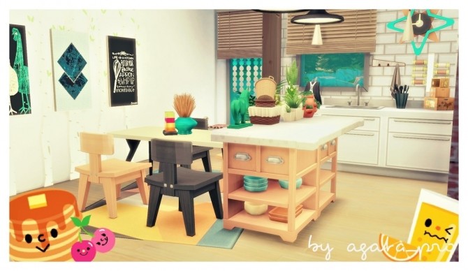 Sims 4 Comfortable Modern kitchen at Agathea k