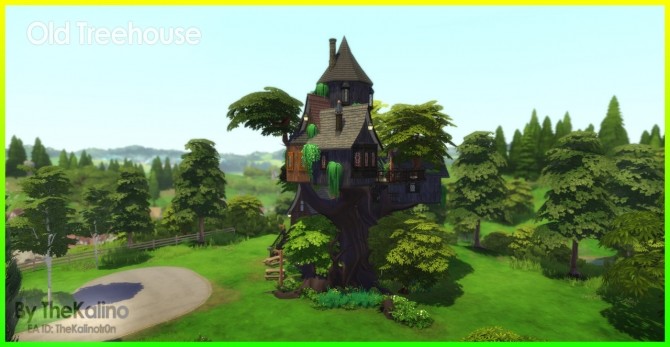 Sims 4 Old Treehouse at Kalino
