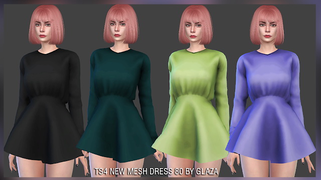Sims 4 Dress 80 at All by Glaza