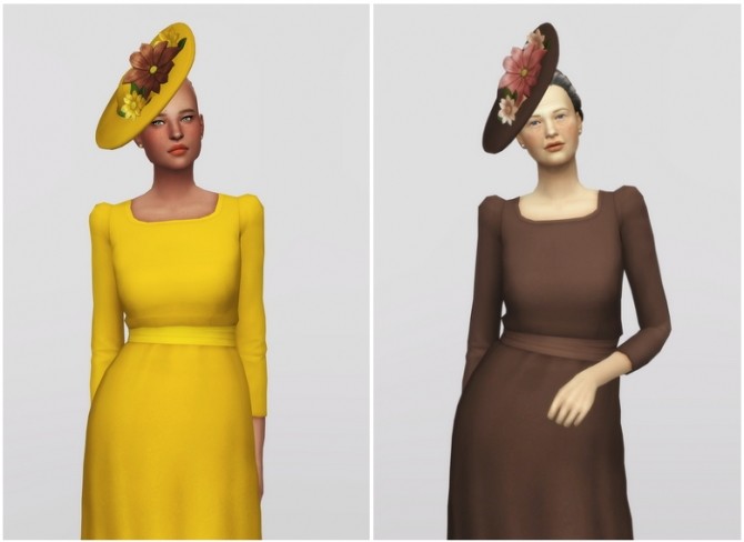 Sims 4 Duchess of dress 18 colors at Rusty Nail