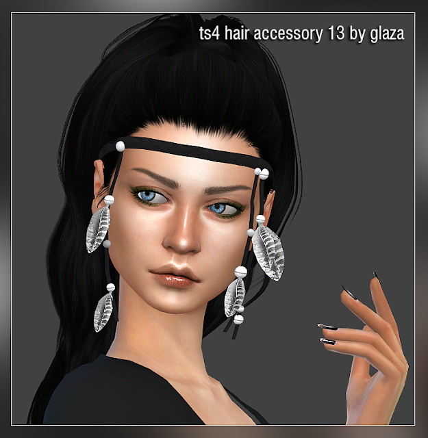 Sims 4 Hair accessory 13 at All by Glaza