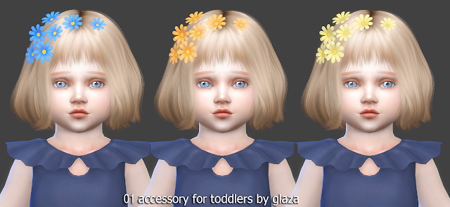 Sims 4 01 flowers accessory for toddlers at All by Glaza