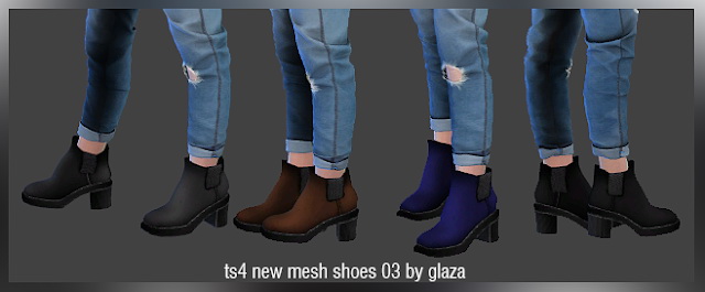 Shoes 03 at All by Glaza » Sims 4 Updates