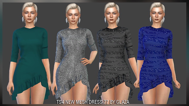 Sims 4 Dress 77 at All by Glaza
