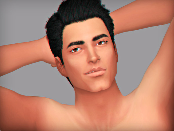 Sims 4 Gabriel face overlay by WistfulCastle at TSR