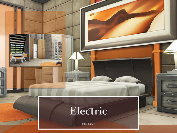 Sims 4 Electric house by Pralinesims at TSR