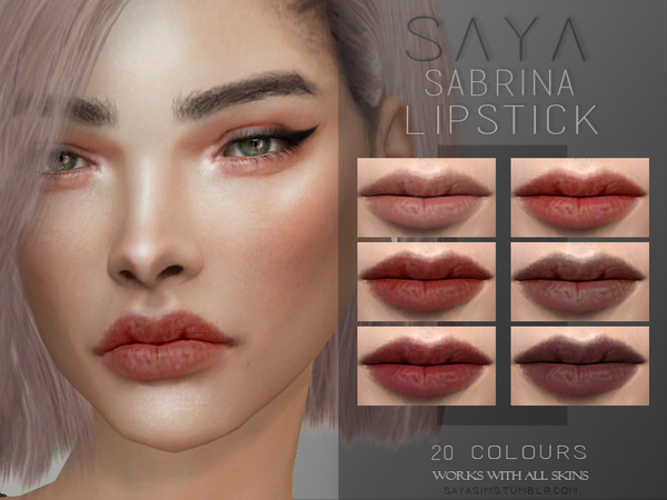 Sims 4 Sabrina Lipstick by SayaSims at TSR