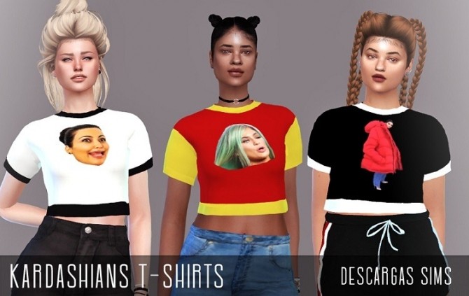 Sims 4 Kardashians T Shirts at Descargas Sims