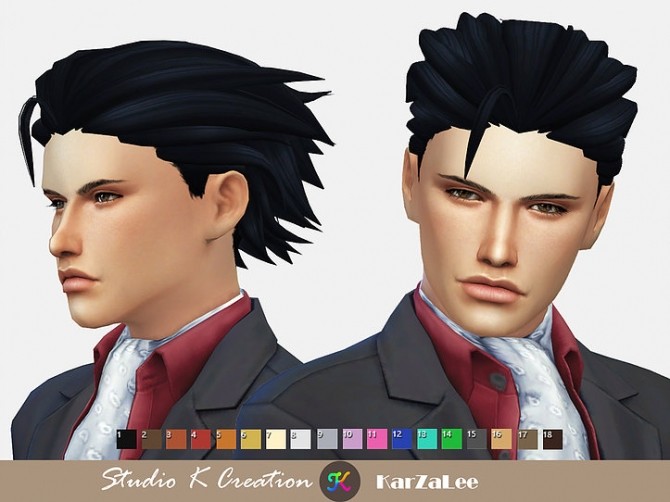 Sims 4 Animate hair 103 Phoenix Wright at Studio K Creation
