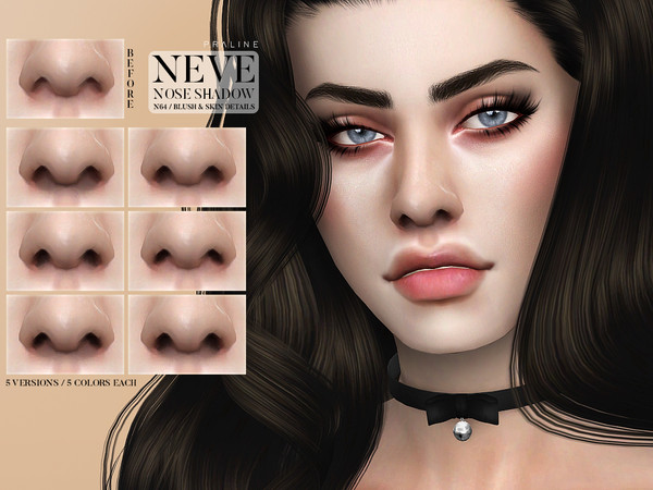 Sims 4 Neve Nose Shadow N64 by Pralinesims at TSR