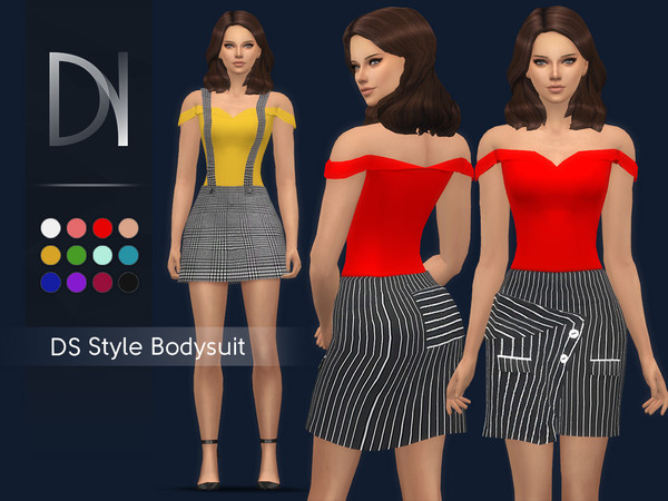 Sims 4 DS Style Bodysuit HQ by DarkNighTt at TSR