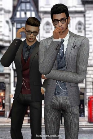 Gentleman Suit at HoangLap’s Sims » Sims 4 Updates