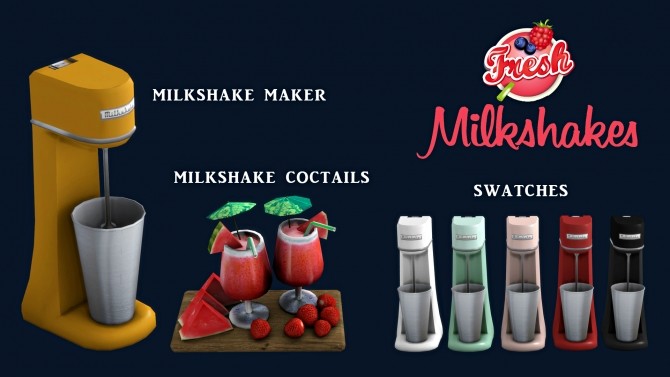 Sims 4 Fresh Milkshakes (P) at Leo Sims