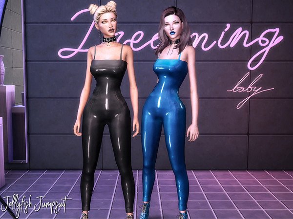 Sims 4 Jellyfish Jumpsuit by Genius666 at TSR