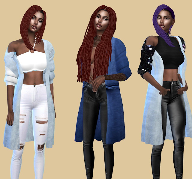 Sims 4 Colour Curve mid length coat Recolor at Teenageeaglerunner