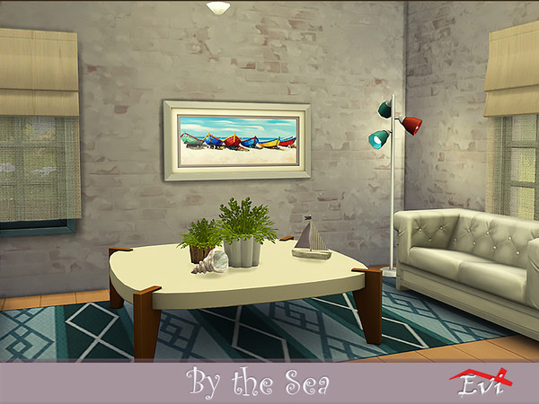 Sims 4 By the sea summer themed paintings by evi at TSR