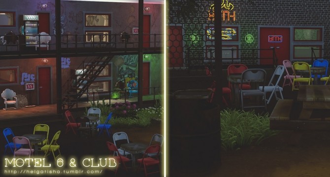 Sims 4 Motel 6 & Club at Helga Tisha