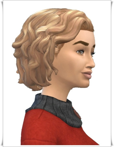 Carlas Mid Curls Hair At Birksches Sims Blog Sims 4 Updates