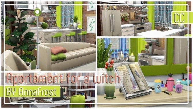 Sims 4 Apartament for a witch at Anna Frost