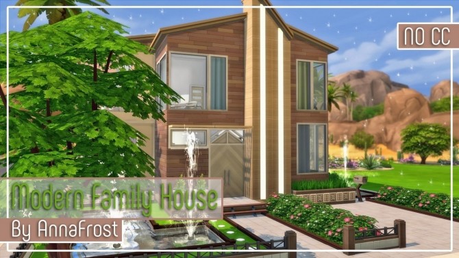 Sims 4 Modern family house at Anna Frost