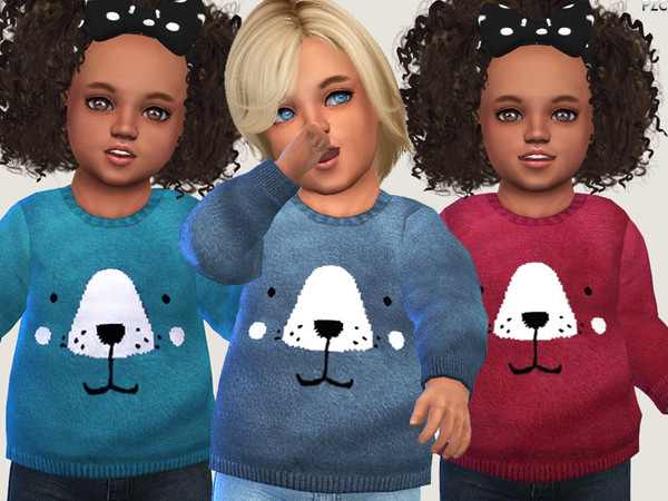 Sims 4 Toddler Sweaters 04 by Pinkzombiecupcakes at TSR