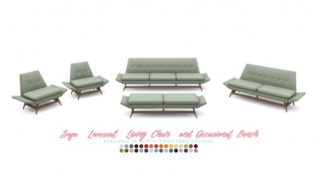 Vice Sofa Series Mid-Century Inspired Seating at Simsational Designs