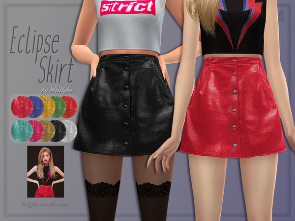 Sims 4 Eclipse Skirt by Trillyke at TSR