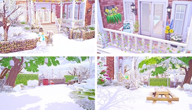 Sims 4 Cozy Winter Cottage at Savara’s Pixels