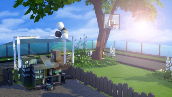 Sims 4 Rooftop Park at Anna Frost