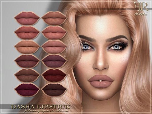 Sims 4 FRS Dasha Lipstick by FashionRoyaltySims at TSR