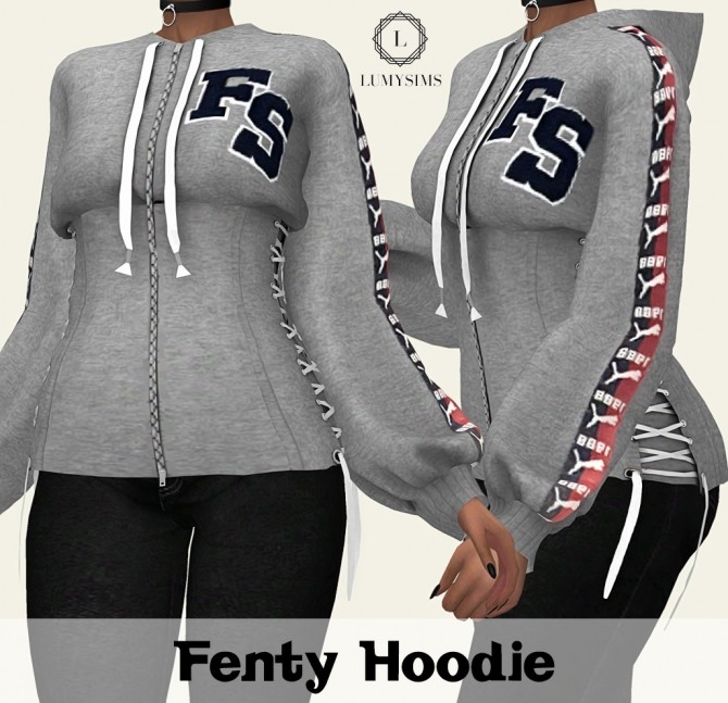 Sims 4 Fenty Hoodie at Lumy Sims