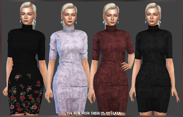 Sims 4 Dress 75 at All by Glaza