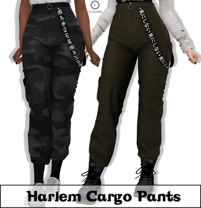 Sims 4 Harlem Cargo Pants (P) at Lumy Sims