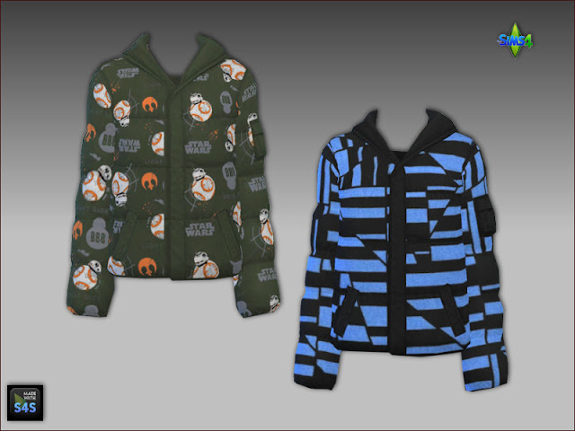 Sims 4 Winter jackets and hats for boys by Mabra at Arte Della Vita