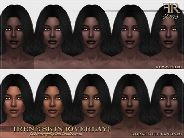 Sims 4 FRS Irene Skin Overlay by FashionRoyaltySims at TSR