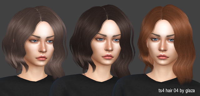 Sims 4 Hair 04 at All by Glaza