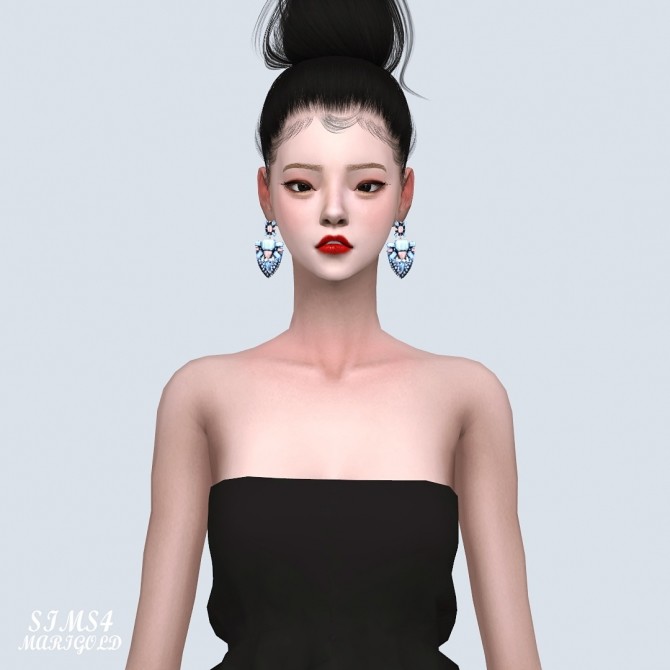 Sims 4 Shield Shaped Earrings at Marigold