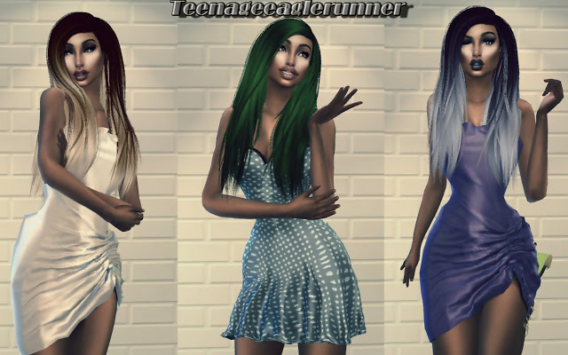 Sims 4 Misery Hair Recolor at Teenageeaglerunner