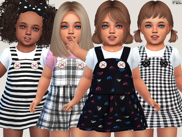 Sims 4 Cute Toddler Dresses Collection 02 by Pinkzombiecupcakes at TSR