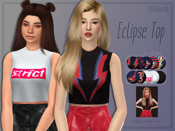 Sims 4 Eclipse Top by Trillyke at TSR