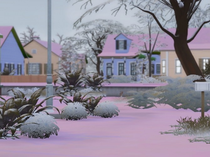 Sims 4 Its Pink Snow at KAWAIISTACIE