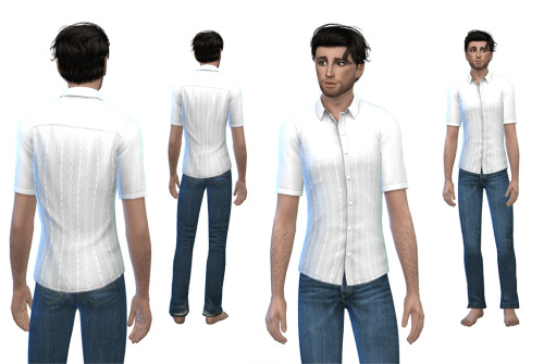 Sims 4 Male Short Sleeve Shirt at Julietoon – Julie J